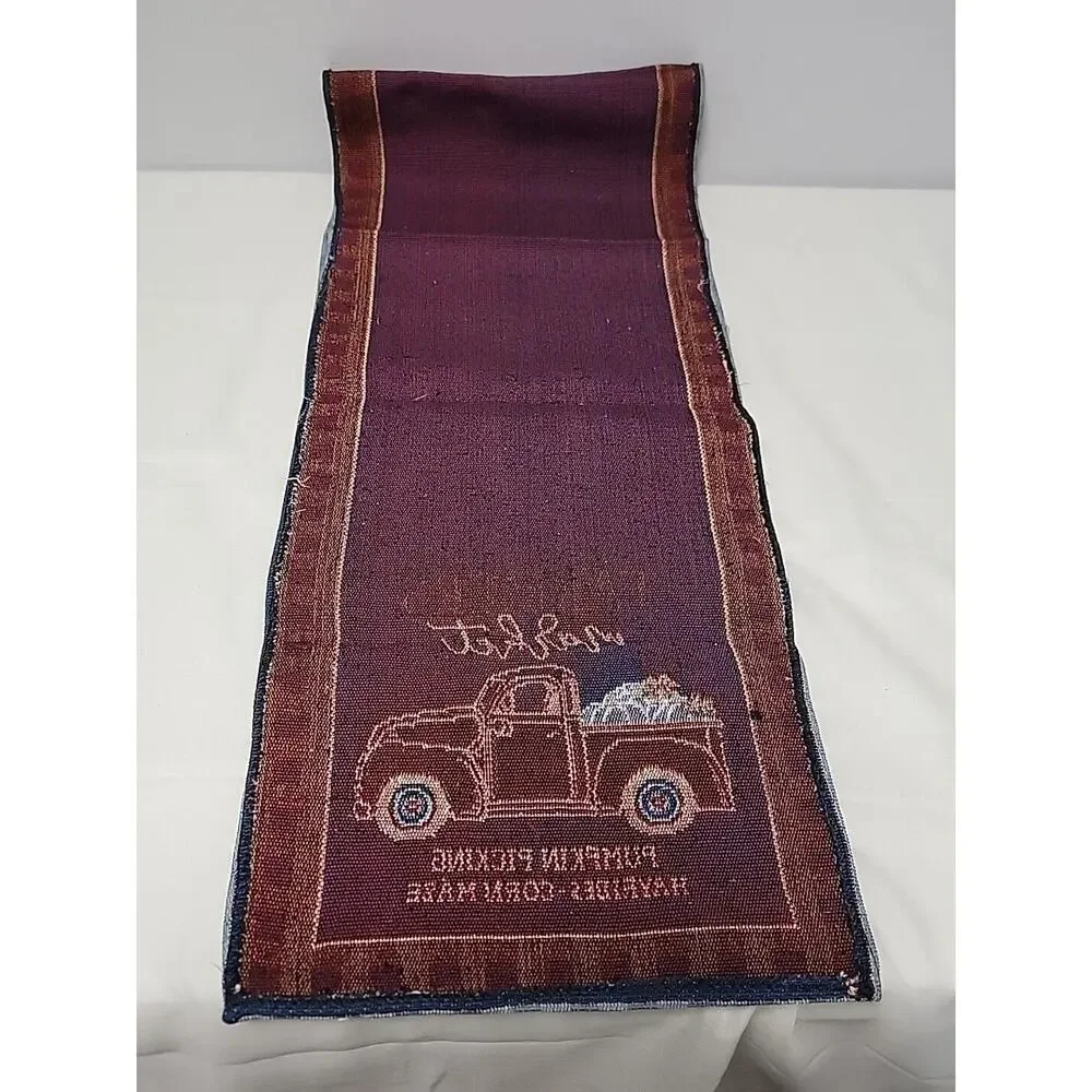 Farmers Market Pumpkin Picking Harvest Corn Maze Fall Table Runner 67